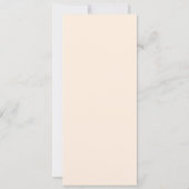 Minimalistisches Hochzeitsmenü aus Palmenblättern Einladung (Rückseite)