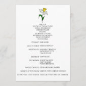 Minimalistisches Hochzeitsprogramm Programm (Vorderseite)