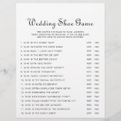 Minimalistisches Hochzeitsschuhspiel (Vorderseite)