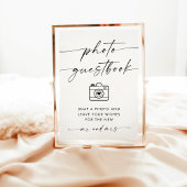 Minimalistisches Hochzeitssegment Foto Einladung
