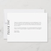 Minimalistisches Hochzeitsstift Foto Dankeschön Ka Dankeskarte (Rückseite)