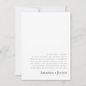 Minimalistisches Hochzeitsstift Foto Dankeschön Ka Dankeskarte (Rückseite)