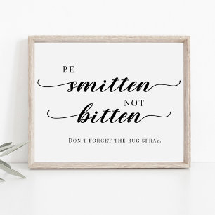 Minimalistisches Hochzeitssyndrom und Bug Spray-Ze Poster