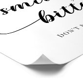 Minimalistisches Hochzeitssyndrom und Bug Spray-Ze Poster (Ecke)