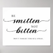 Minimalistisches Hochzeitssyndrom und Bug Spray-Ze Poster (Vorne)