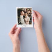 Minimalistisches Hochzeitsszenario - Dankeschön-Fo Flyer (Gruppe)