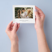 Minimalistisches Hochzeitsszenario - Dankeschön-Fo Flyer (Gruppe)