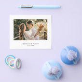 Minimalistisches Hochzeitsszenario - Dankeschön-Fo Flyer (Einzeln)