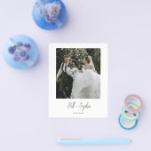 Minimalistisches Hochzeitsszenario - Dankeschön-Fo Flyer (Einzeln)