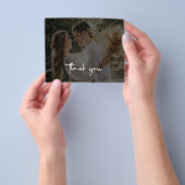 Minimalistisches Hochzeitsszenario - Dankeschön-Fo Flyer (Gruppe)