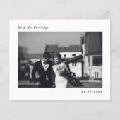 Minimalistisches Hochzeitsszenario - Dankeschön-Fo Flyer (Vorne)