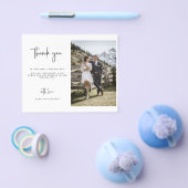 Minimalistisches Hochzeitsszenario - Dankeschön-Fo Flyer (Einzeln)