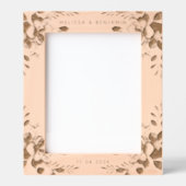 Minimalistisches Hochzeitsszenario-Foto Geätzte Rahmen (Vorderseite)