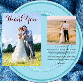 Minimalistisches Hochzeitsszenario Foto Moderne Sk Dankeskarte