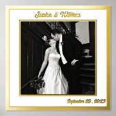 Minimalistisches Hochzeitsszenario mit benutzerdef Foliendrucke (Vorderseite)