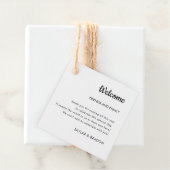 Minimalistisches Hochzeitstipendium Geschenkanhänger (Beispiel)