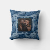 Minimalistisches Hochzeitstipenkissen Kissen (Vorderseite)