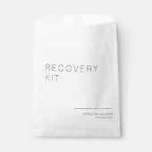 Minimalistisches Hochzeitswiederherstellungskit Geschenktütchen (Vorderseite)