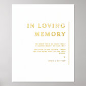 Minimalistisches Hochzeitszeichen: wahre Erinnerun Foliendrucke (Vorderseite)