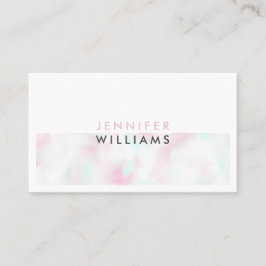 Minimalistisches Holografisches Weiß Visitenkarte