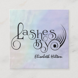 Minimalistisches Hologramm-Funchlogo Quadratische Visitenkarte