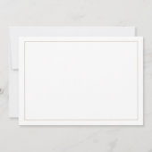 Minimalistisches horizontales Brautparty Einladung (Rückseite)