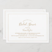 Minimalistisches horizontales Brautparty Einladung (Vorne/Hinten)