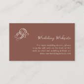 Minimalistisches Horseshoe | Hochzeitsseite QR Cod Begleitkarte (Vorderseite)