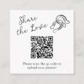 Minimalistisches Horseshoe | QR-Code Freigabe der Begleitkarte (Vorderseite)