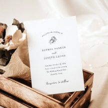 Minimalistisches Horseshoe | Schwarz-Weiß-Hochzeit