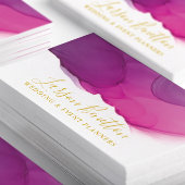 Minimalistisches Hot Pink Abstrakte Kunst Visitenkarte