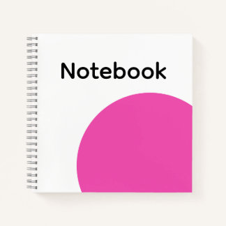 Minimalistisches Hot-Pink-Notizbuch Notizblock