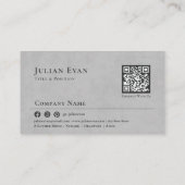 Minimalistisches House Logo Schwarz und Weiß Realt Visitenkarte (Rückseite)