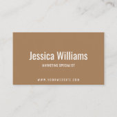 Minimalistisches, individuell anpassbares Beruflic Visitenkarte (Vorderseite)