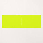 Minimalistisches individuelle Name-Monogramm Yogamatte (Vorderseite (Horizontal))