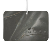 Minimalistisches industrielles Schwarzmetall Autolufterfrischer (Rückseite)