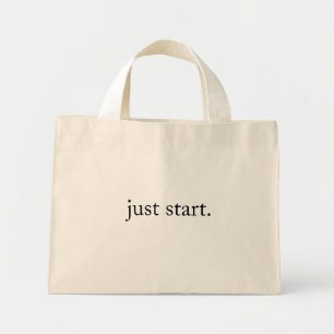 Minimalistisches Inspirationszitat Mini Stoffbeutel