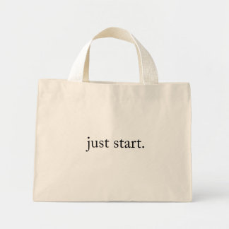 Minimalistisches Inspirationszitat Mini Stoffbeutel