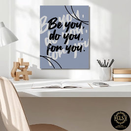 Minimalistisches Inspirationszitat Poster Druck - 