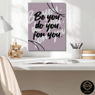 Minimalistisches Inspirationszitat Poster Druck