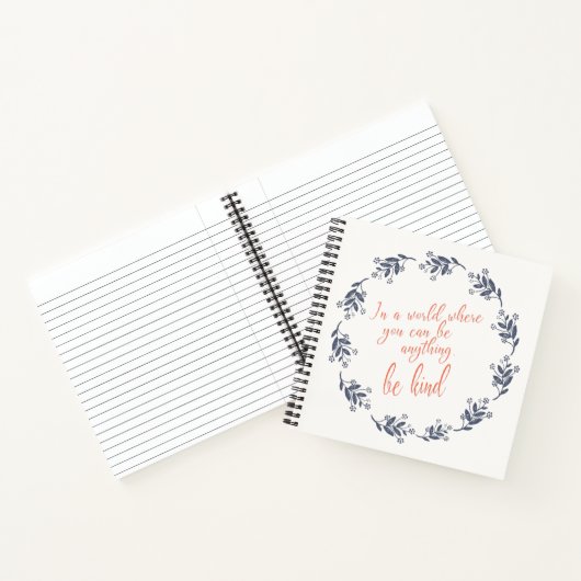 Minimalistisches inspirierendes Zitat Notizblock (Innenseite)