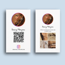 Minimalistisches Instagram-QR-Code-Foto-Raster