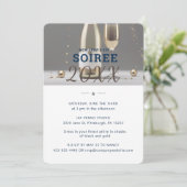 Minimalistisches Jährliches Unternehmen Neujahr So Einladung (Stehend Vorderseite)