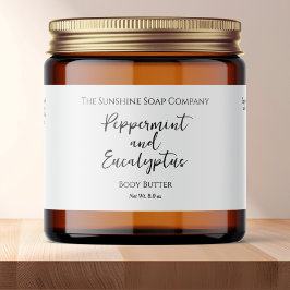 Minimalistisches JAR-Label für wasserdichte Kosmet Wasserflaschenetikett