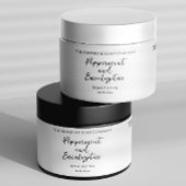 Minimalistisches JAR-Label für wasserdichte Kosmet Wasserflaschenetikett