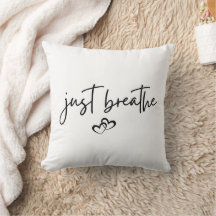 Minimalistisches "Just Breathe" Einfache Inspirati