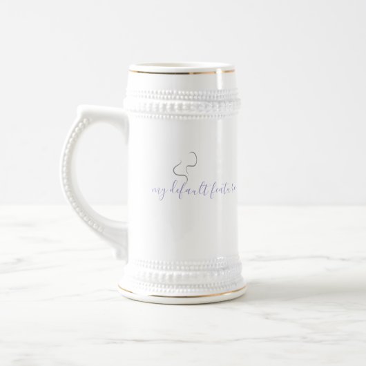 Minimalistisches Kaffeetassendesign Bierglas (Links)