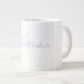 Minimalistisches Kaffeetassendesign Jumbo-Tasse (Vorderseite Rechts)