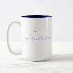 Minimalistisches Kaffeetassendesign Zweifarbige Tasse