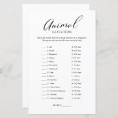 Minimalistisches Kalligrafie-Baby-Gestationsspiel (Vorne/Hinten)